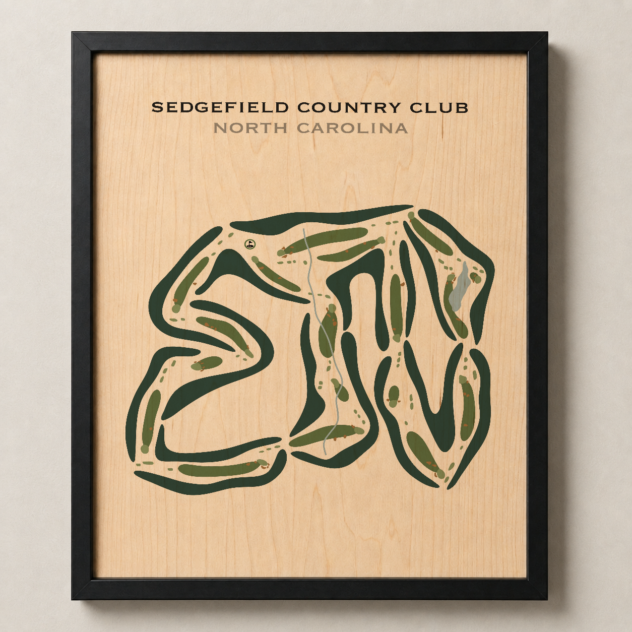Sedgefield Country Club, North Carolina - Printed Golf Courses