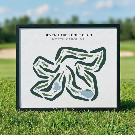 Seven Lakes Golf Club, North Carolina - Printed Golf Courses