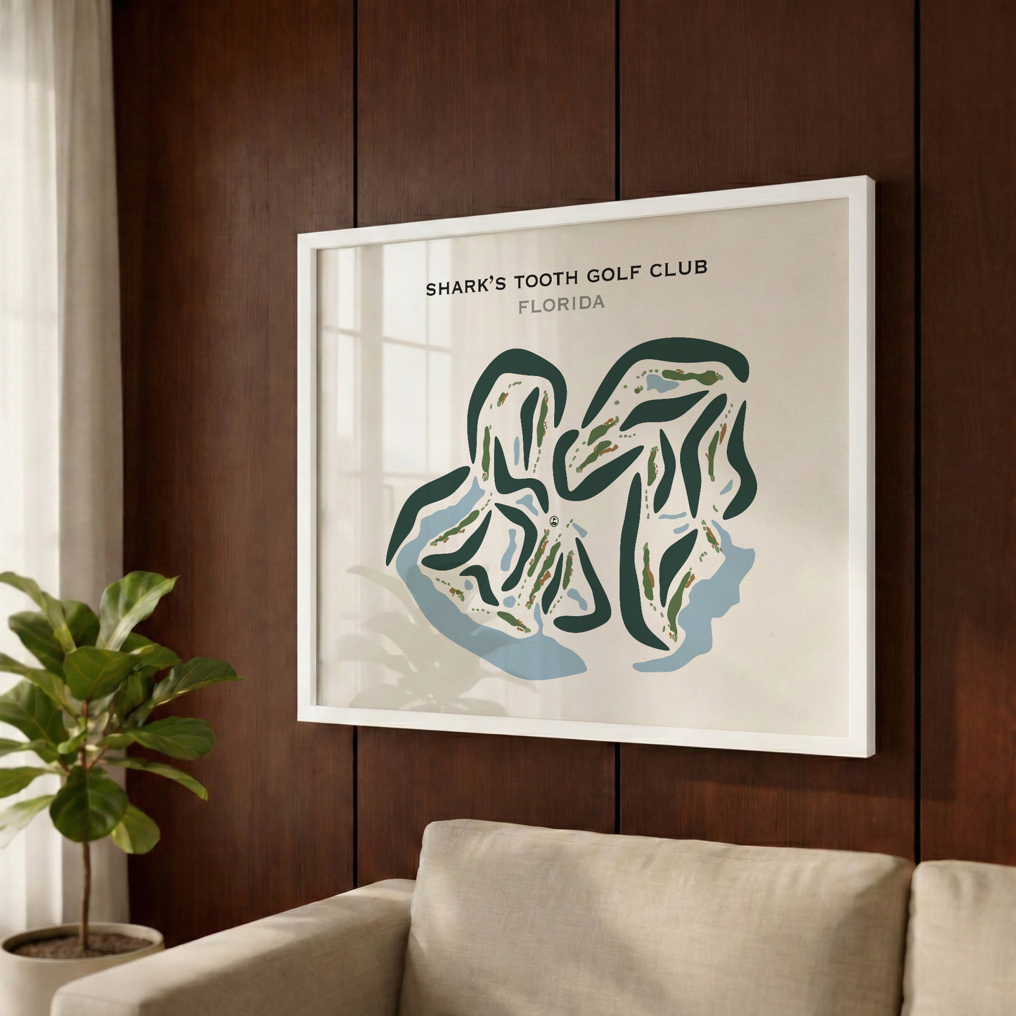 Shark’s Tooth Golf Club, Florida - Printed Golf Courses