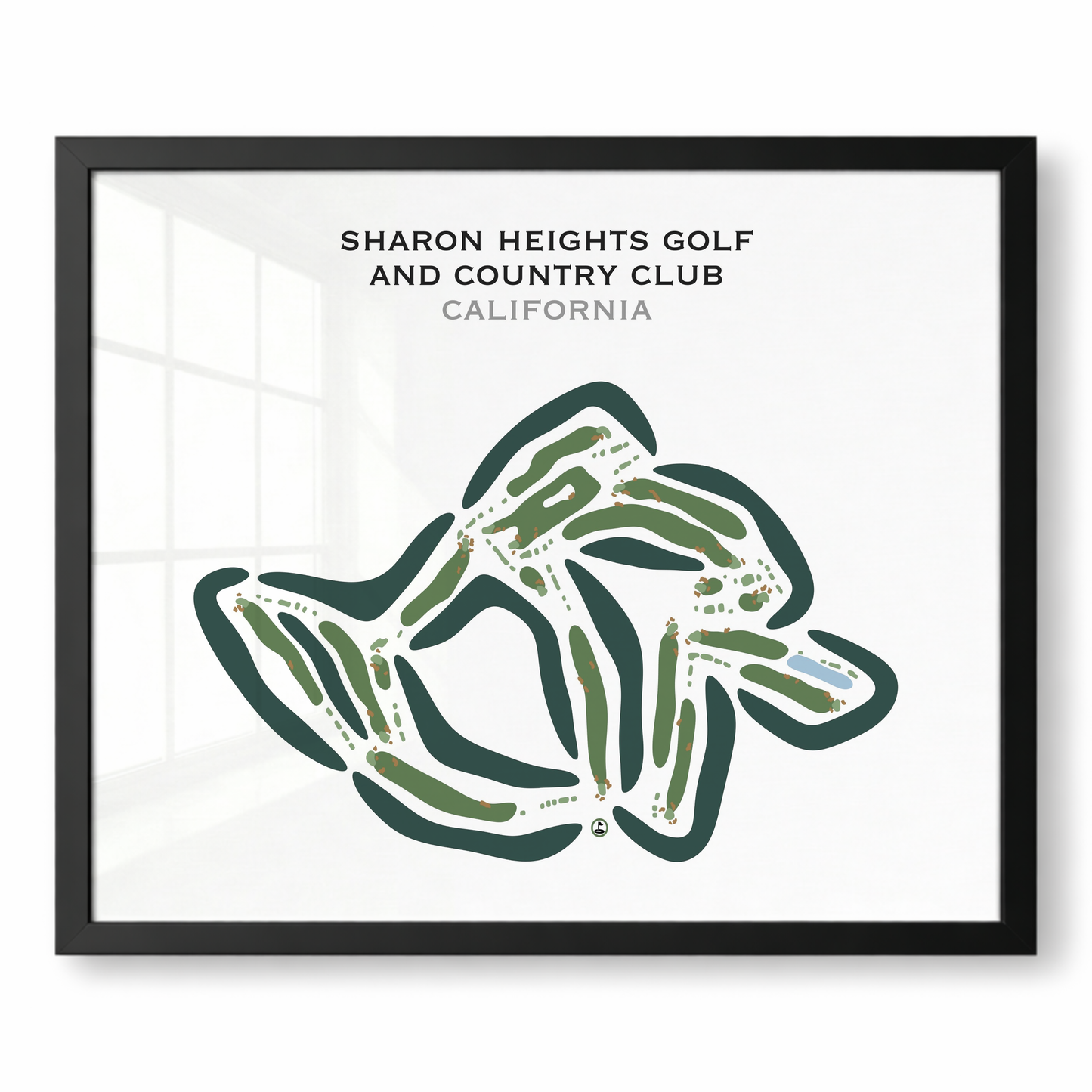 Sharon Heights Golf & Country Club, California - Printed Golf Courses