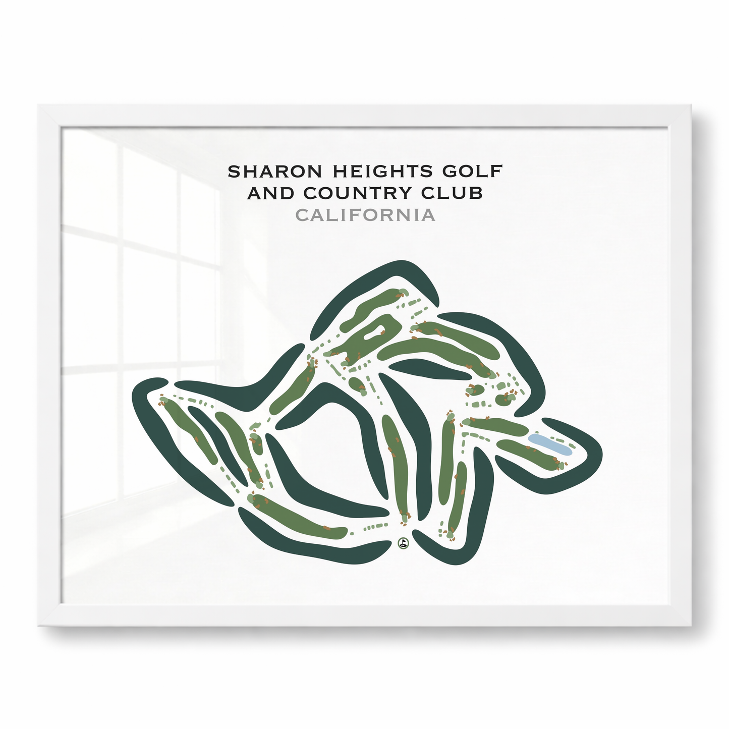 Sharon Heights Golf & Country Club, California - Printed Golf Courses
