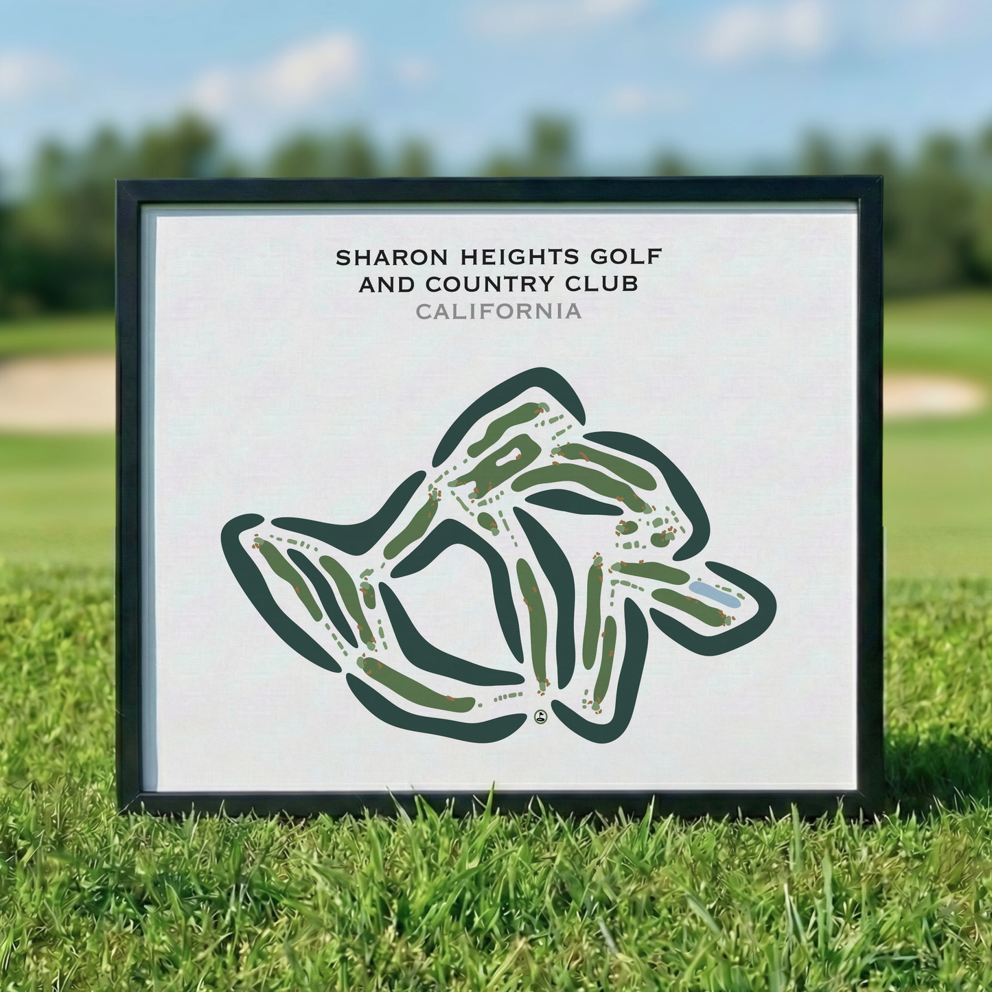 Sharon Heights Golf & Country Club, California - Printed Golf Courses