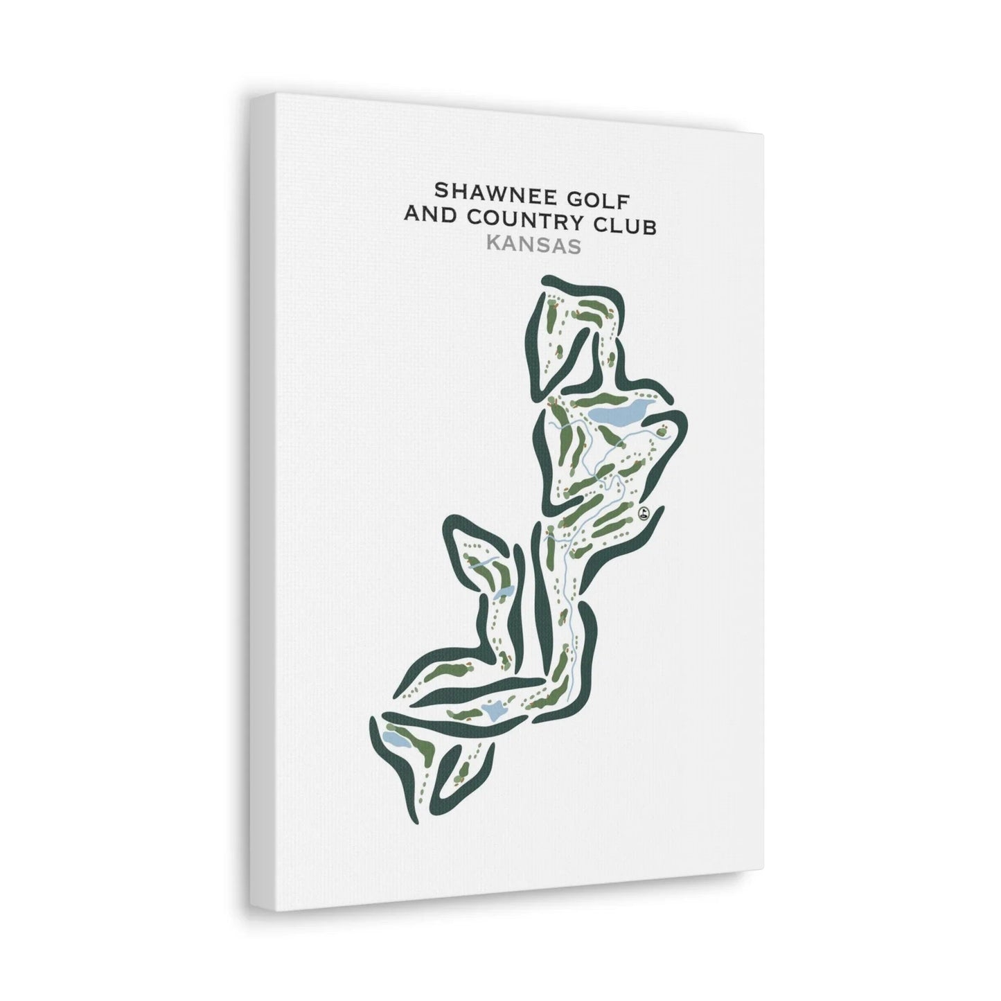 Shawnee Golf and Country Club, Kansas - Printed Golf Courses
