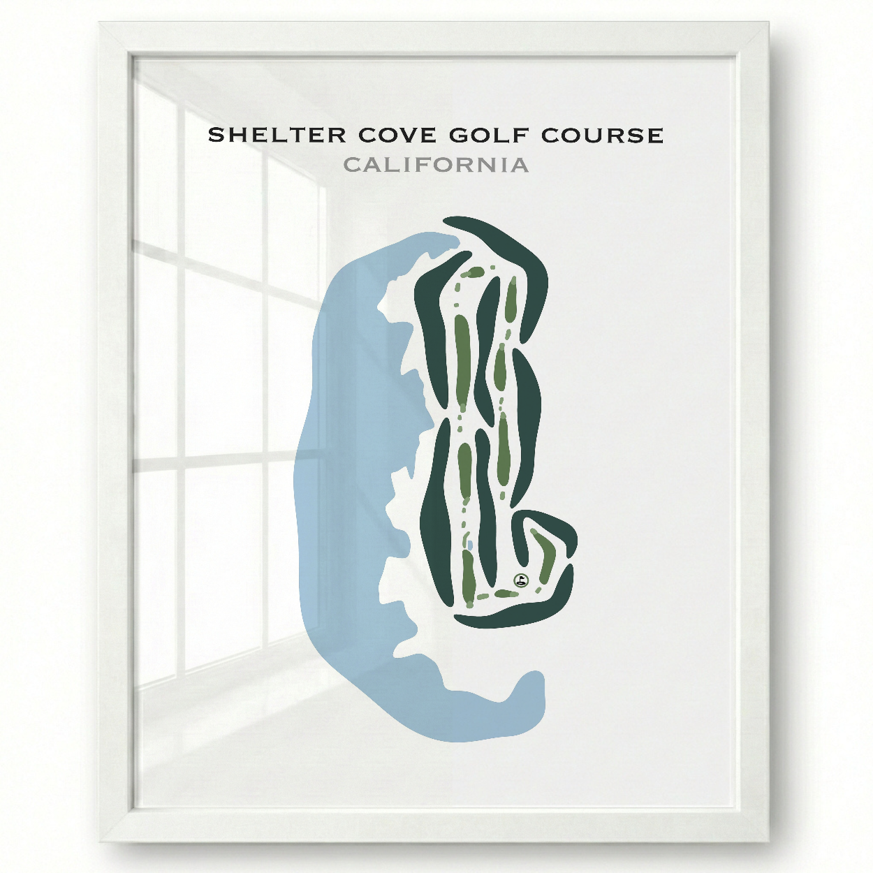 Shelter Cove Golf Course, California - Printed Golf Courses