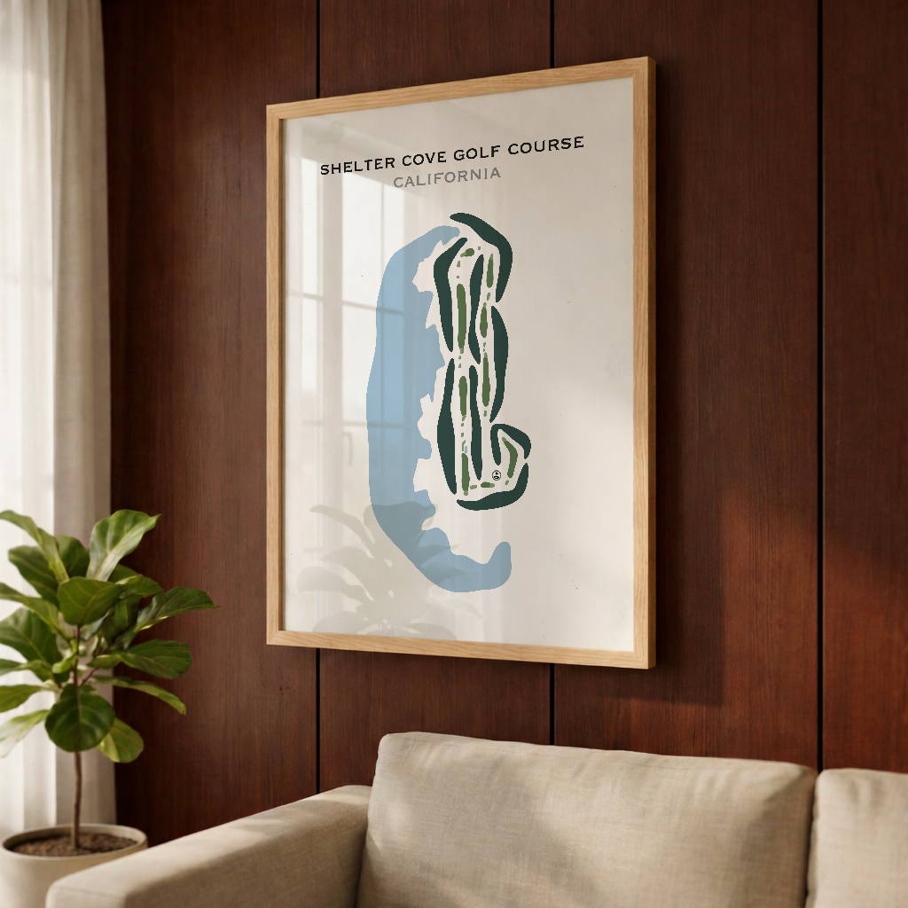 Shelter Cove Golf Course, California - Printed Golf Courses