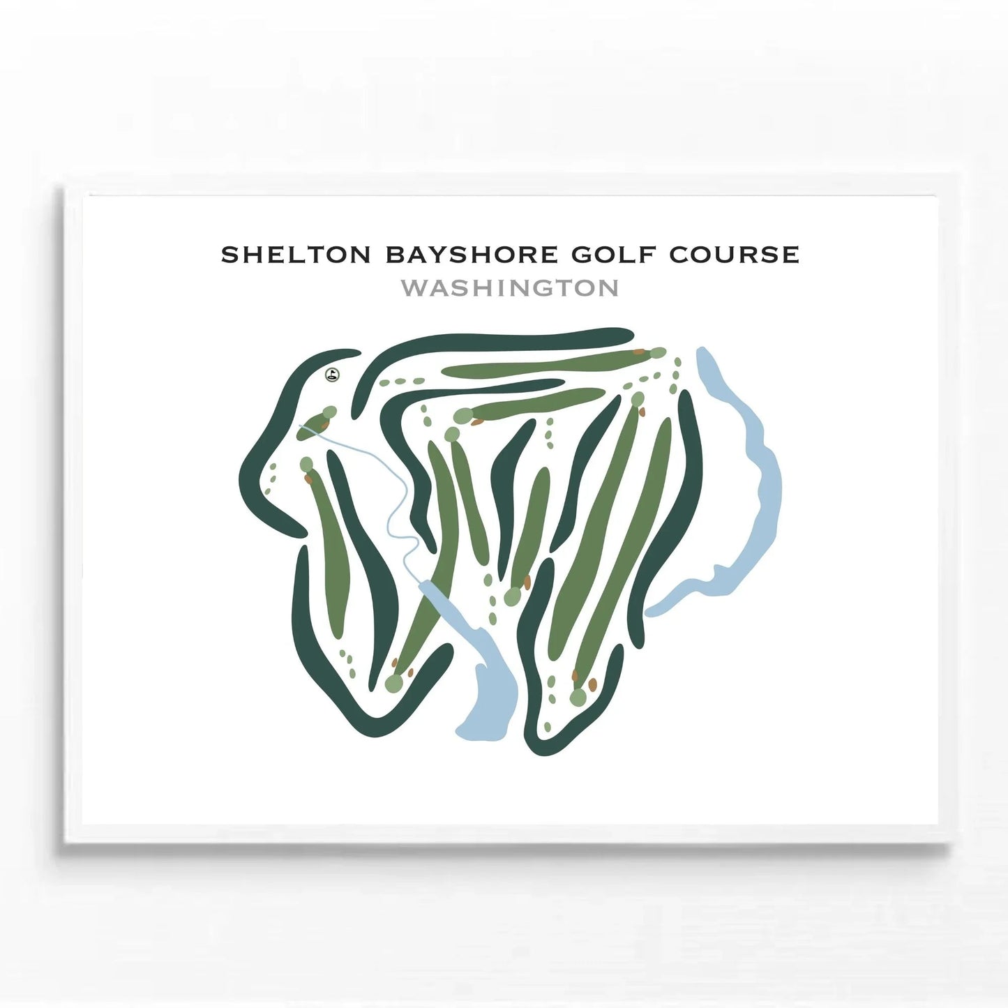 Shelton Bayshore Golf Course, Washington - Printed Golf Courses