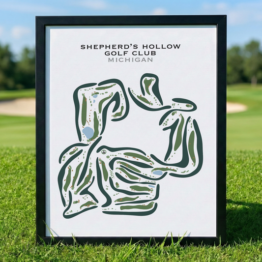 Shepherd's Hollow Golf Club, Michigan - Printed Golf Courses