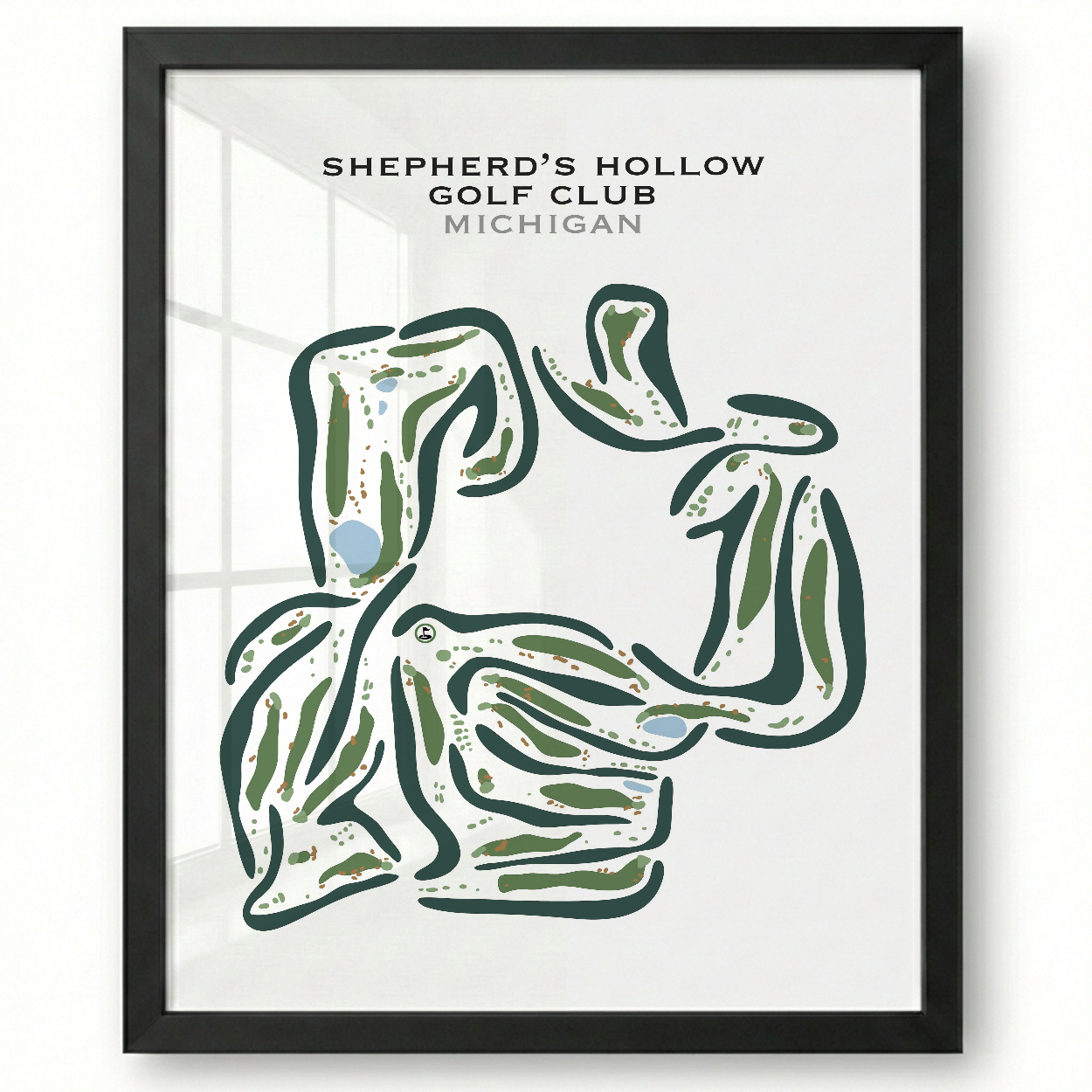 Shepherd's Hollow Golf Club, Michigan - Printed Golf Courses