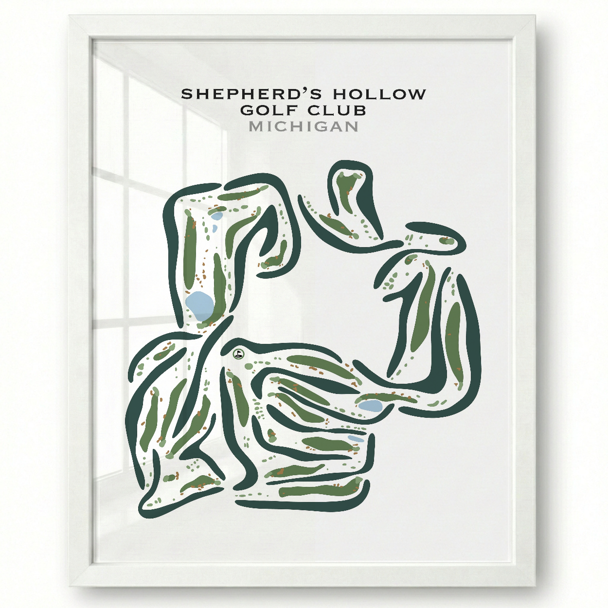 Shepherd's Hollow Golf Club, Michigan - Printed Golf Courses