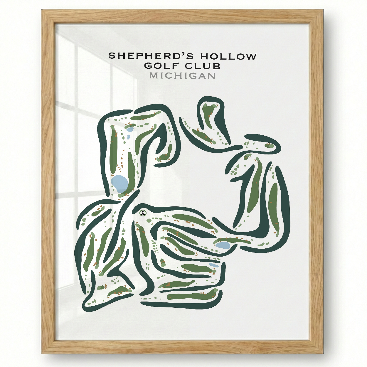 Shepherd's Hollow Golf Club, Michigan - Printed Golf Courses