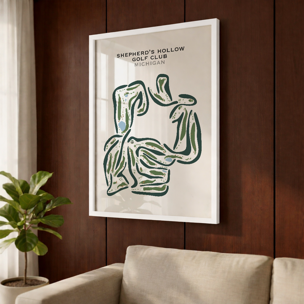 Shepherd's Hollow Golf Club, Michigan - Printed Golf Courses
