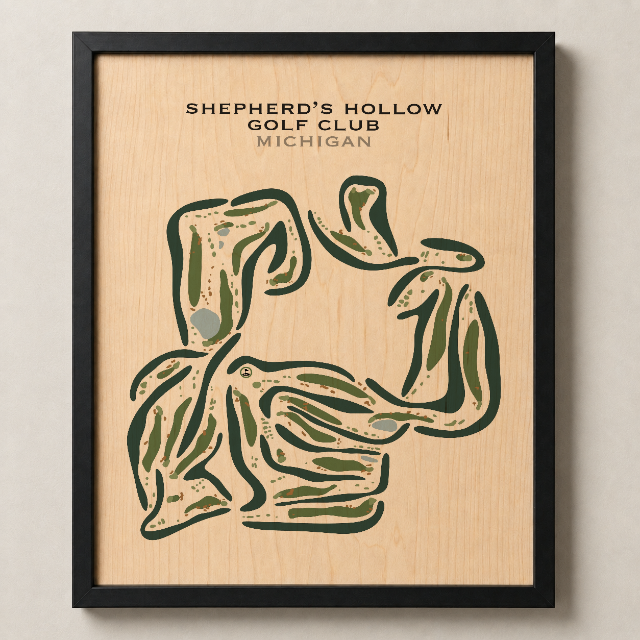 Shepherd's Hollow Golf Club, Michigan - Printed Golf Courses