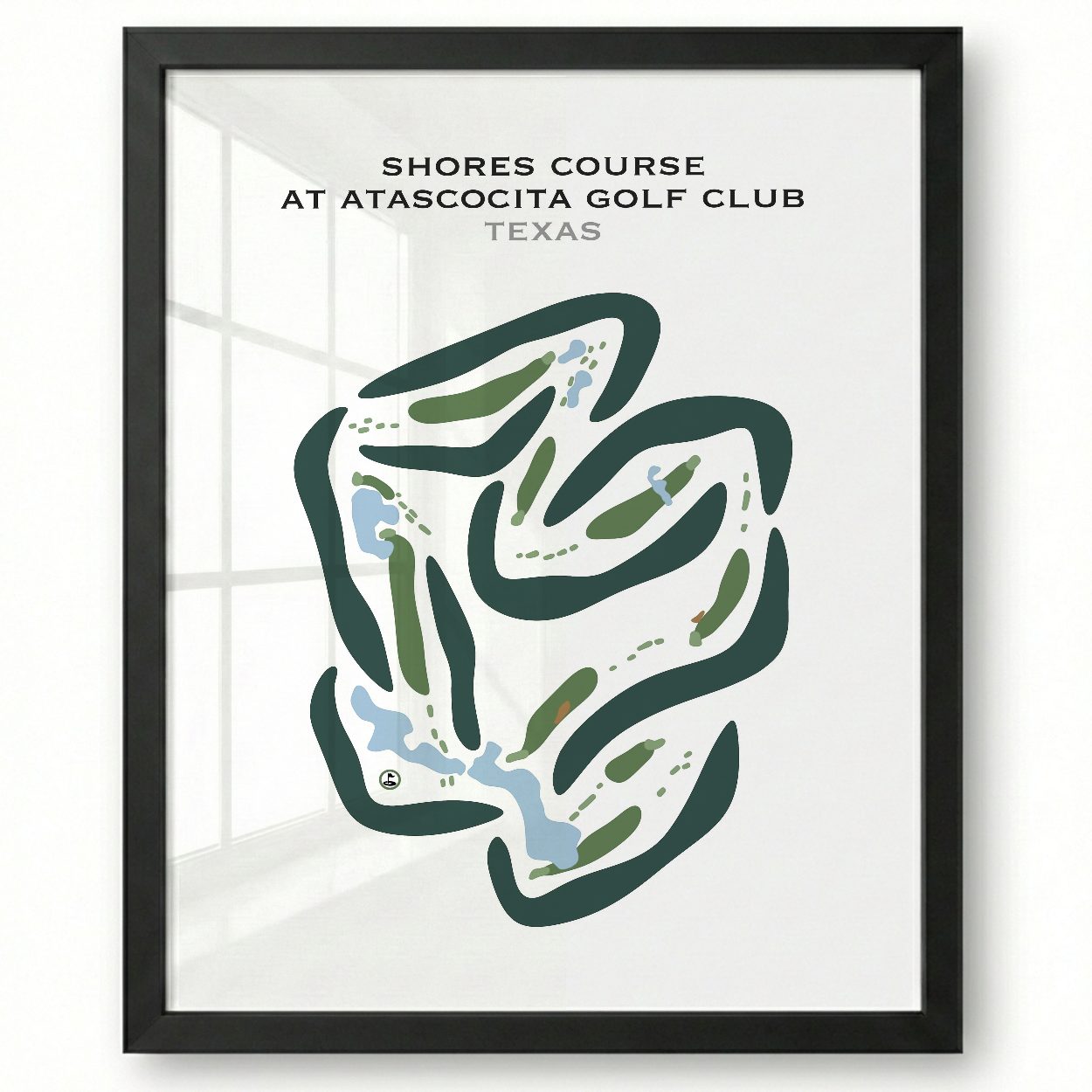 Shores Course at Atascocita Golf Club, Texas - Printed Golf Courses