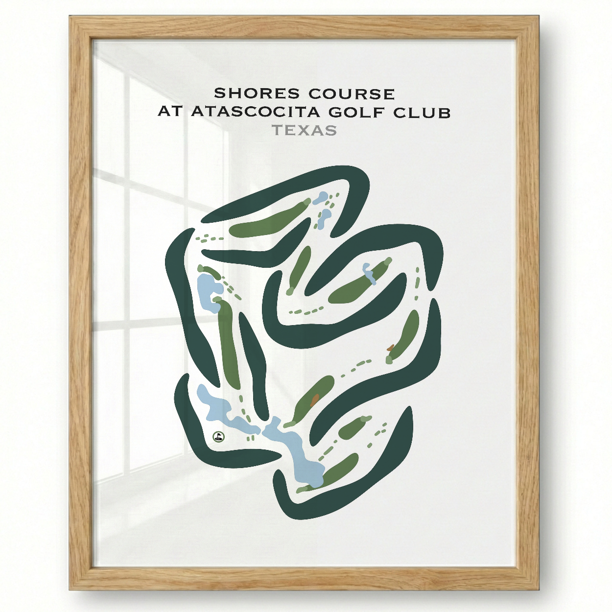 Shores Course at Atascocita Golf Club, Texas - Printed Golf Courses