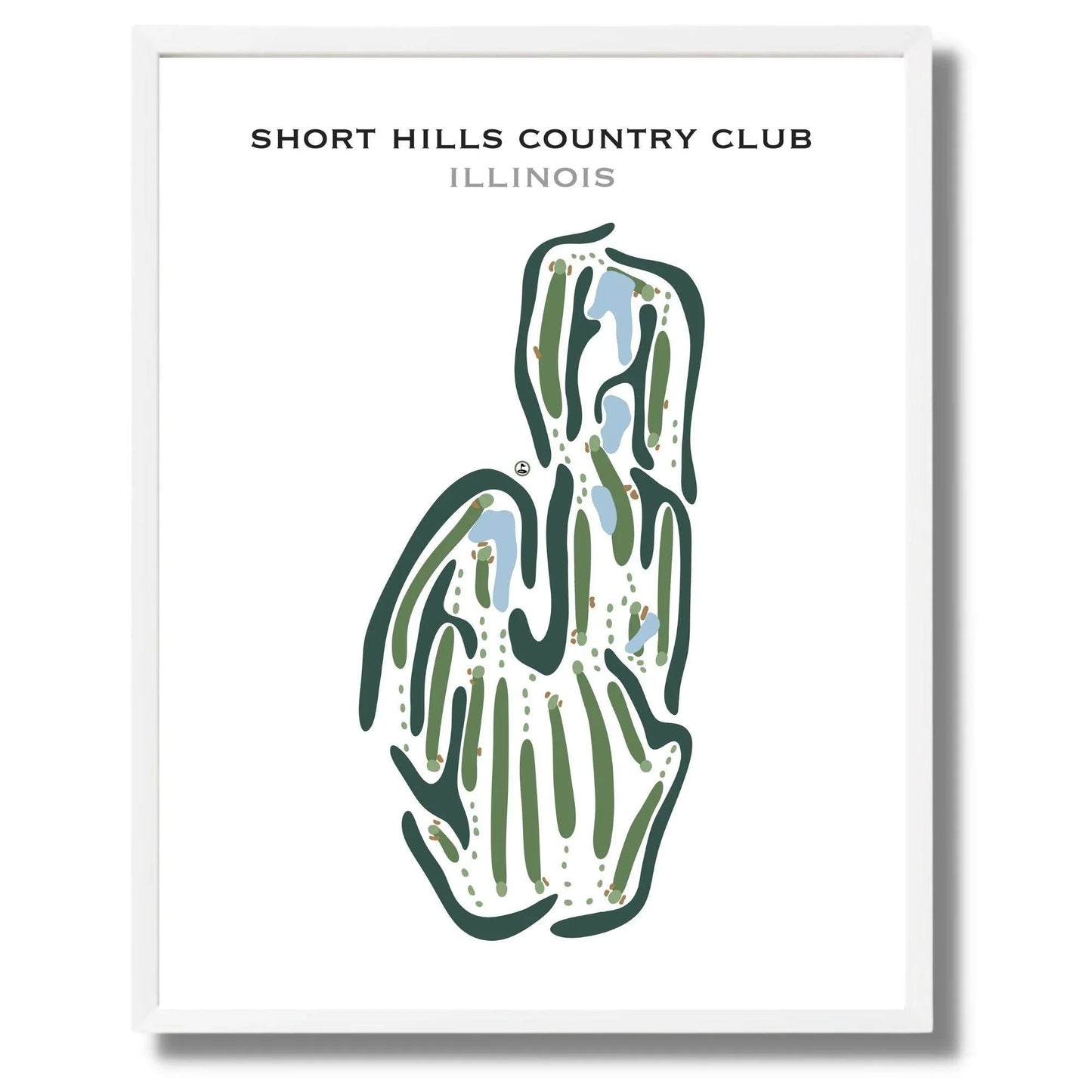 Short Hills Country Club, Illinois - Printed Golf Courses