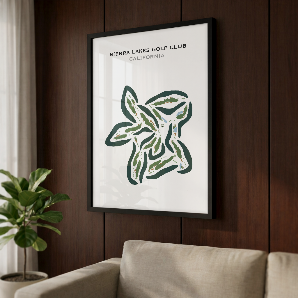 Sierra Lakes Golf Club, California - Printed Golf Courses