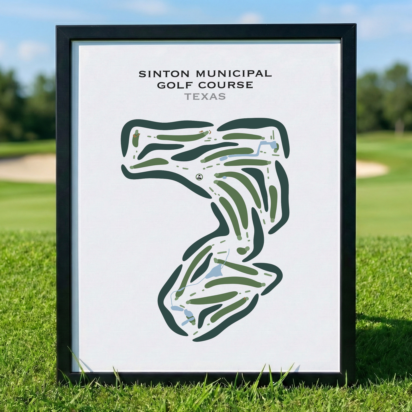 Sinton Municipal Golf Course, Texas - Printed Golf Courses