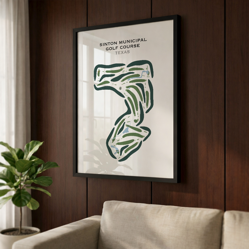 Sinton Municipal Golf Course, Texas - Printed Golf Courses