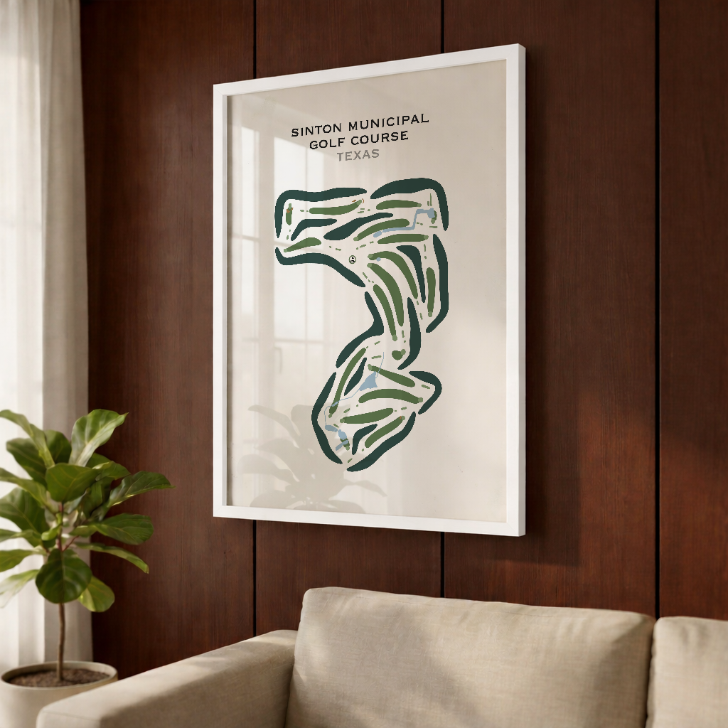 Sinton Municipal Golf Course, Texas - Printed Golf Courses