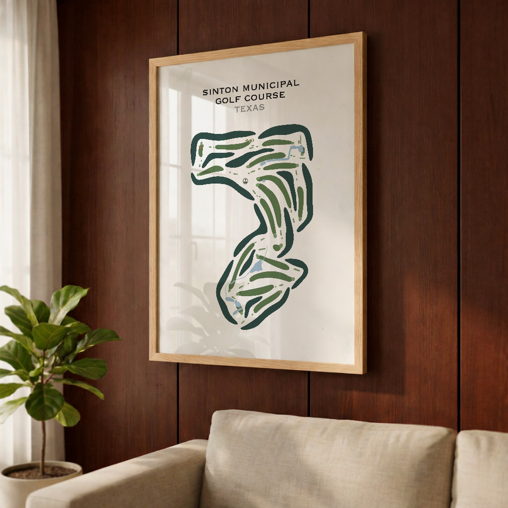 Sinton Municipal Golf Course, Texas - Printed Golf Courses