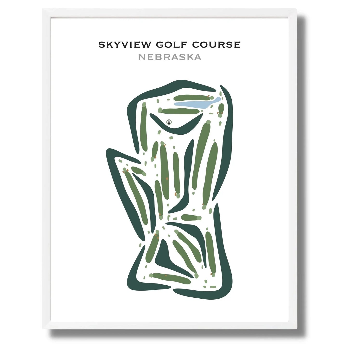 Skyview Golf Course, Nebraska - Printed Golf Courses