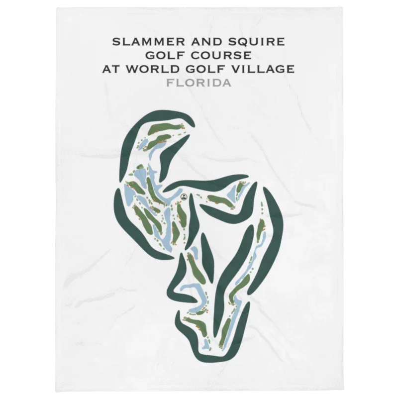 Slammer and Squire Golf Course at World Golf Village, St. Augustine, Florida - Printed Golf Courses