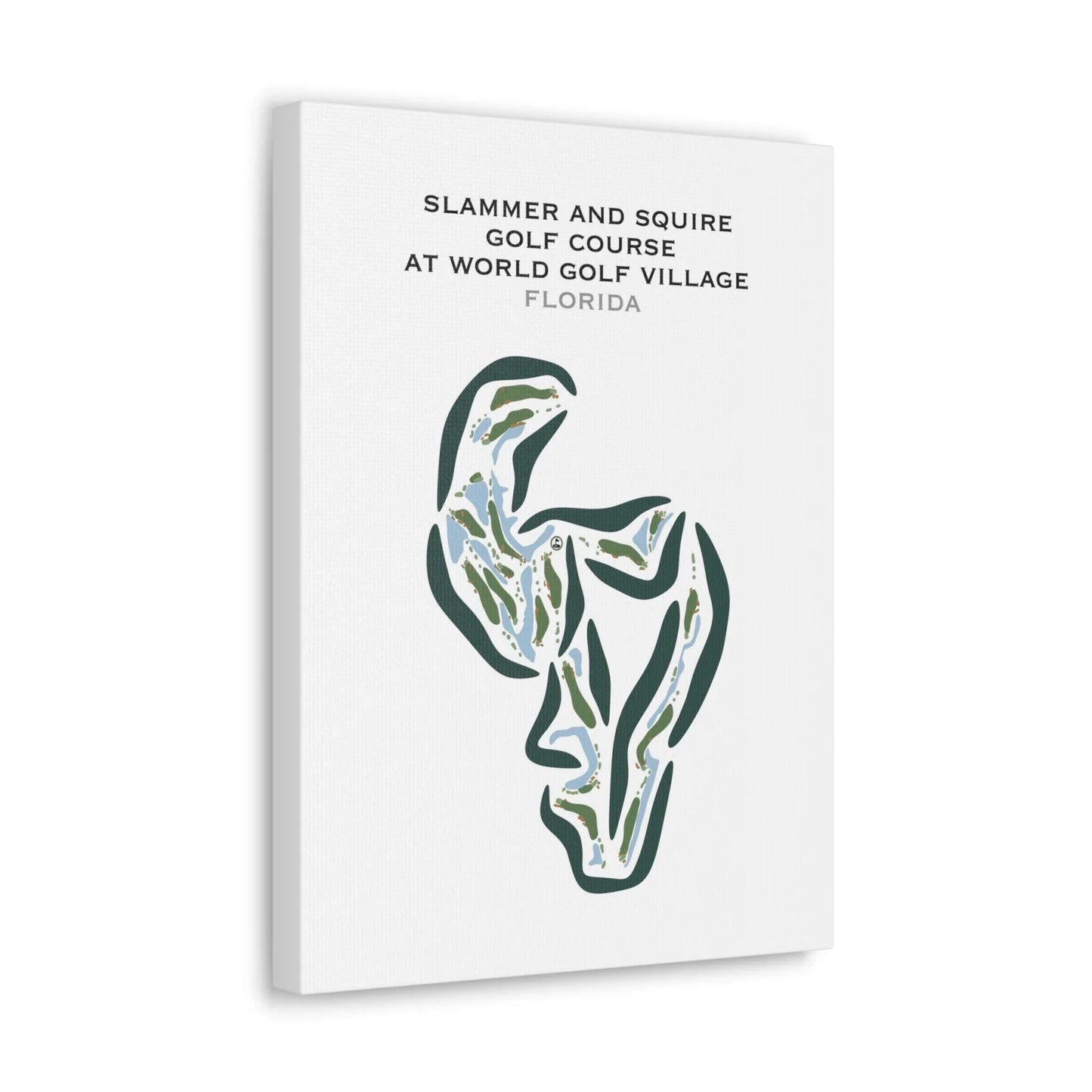 Slammer and Squire Golf Course at World Golf Village, St. Augustine, Florida - Printed Golf Courses
