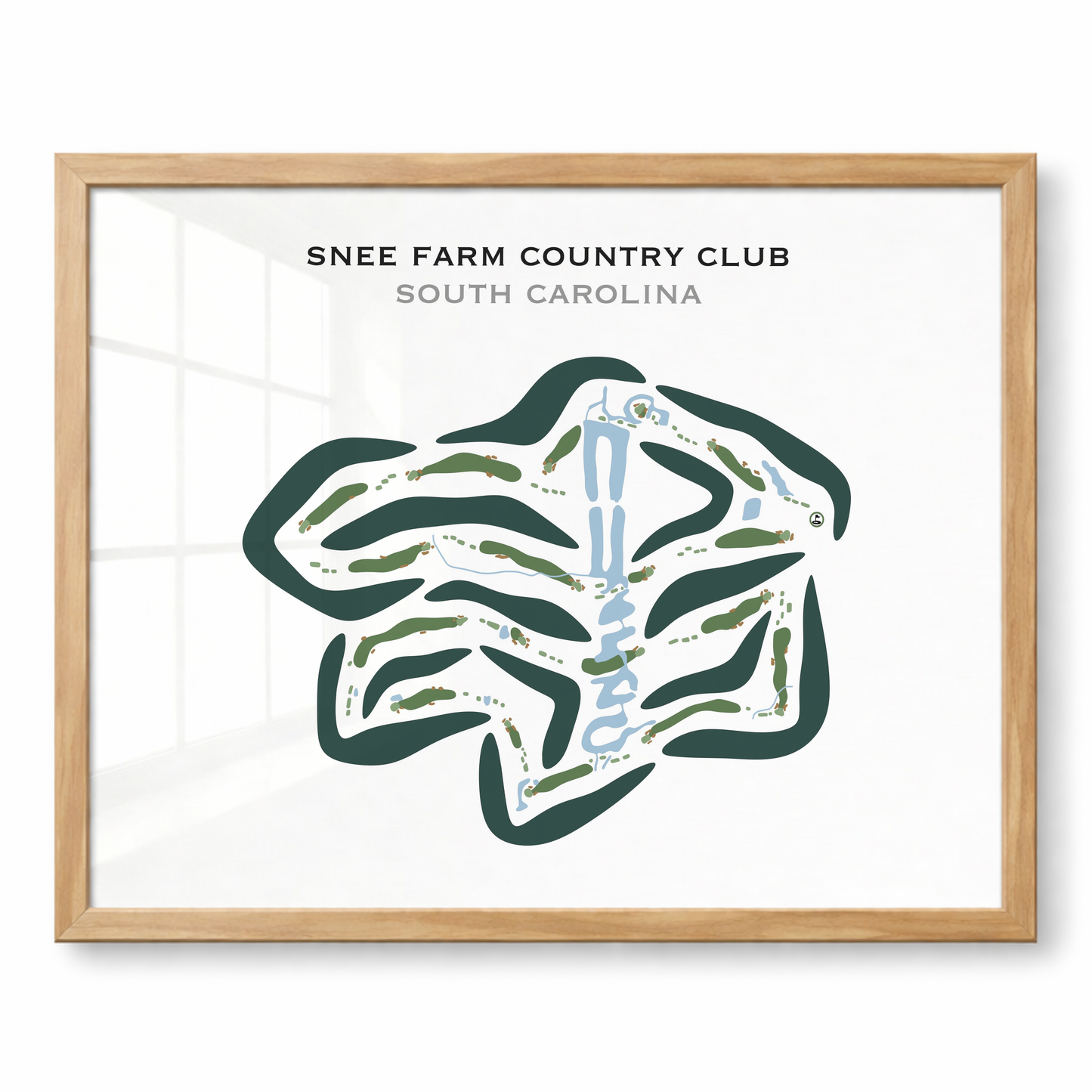 Snee Farm Country Club, South Carolina - Printed Golf Course