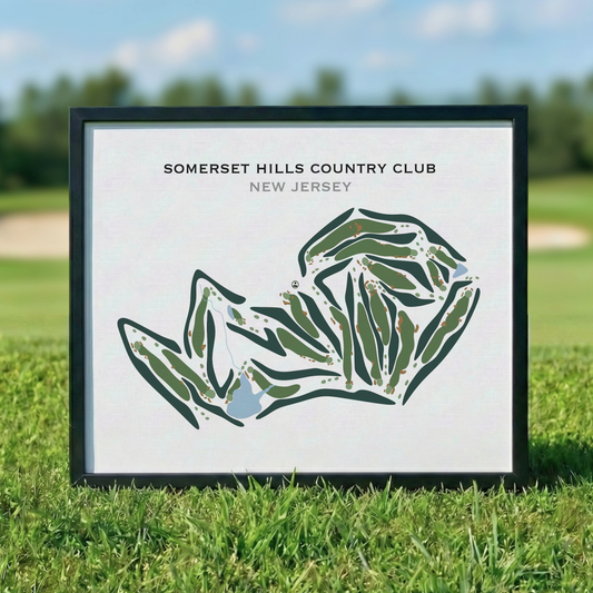 Somerset Hills Country Club, New Jersey - Printed Golf Courses