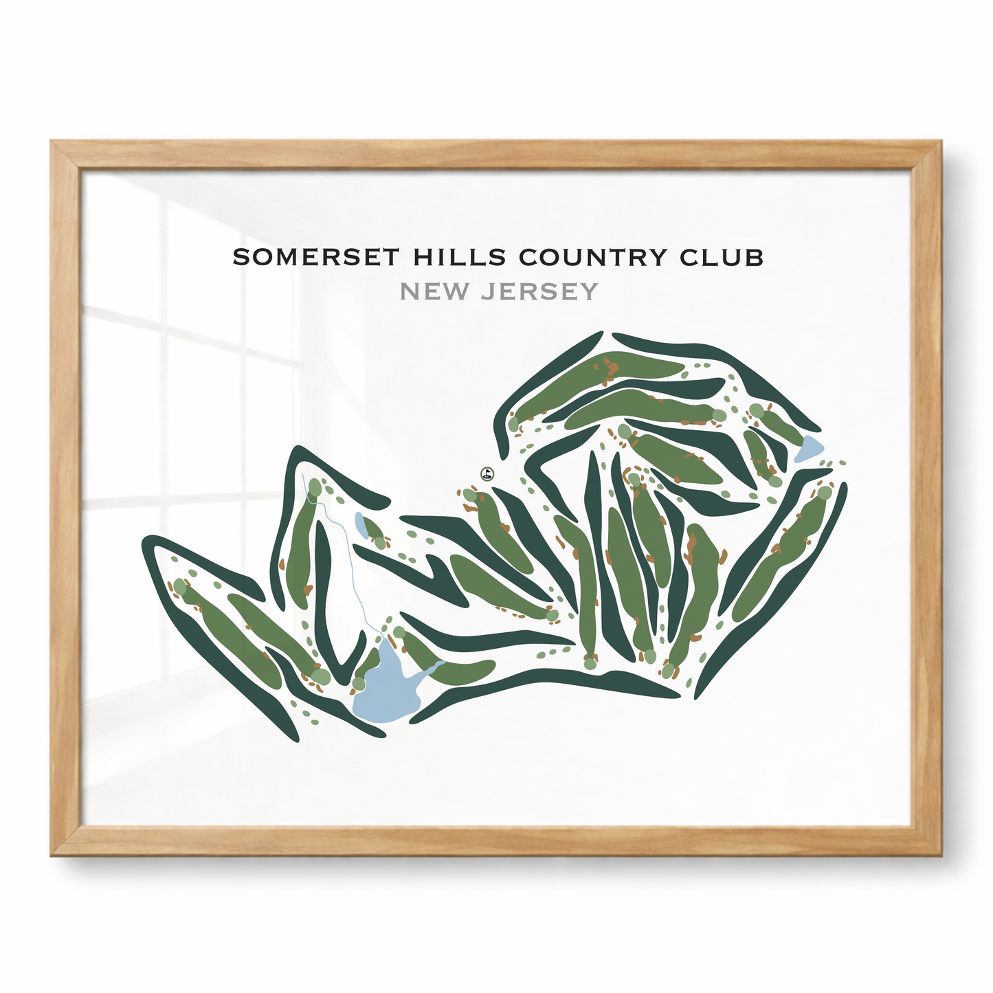 Somerset Hills Country Club, New Jersey - Printed Golf Courses