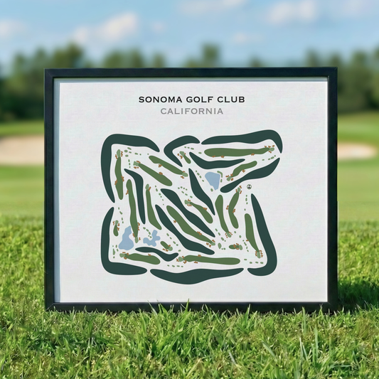 Sonoma Golf Club, California - Printed Golf Course