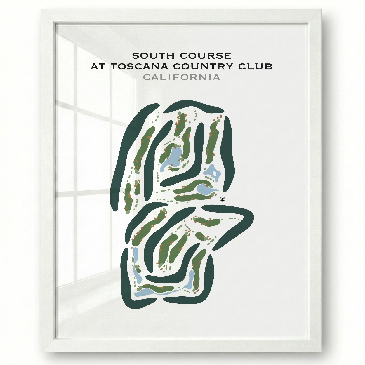 South Course at Toscana Country Club, California - Printed Golf Courses