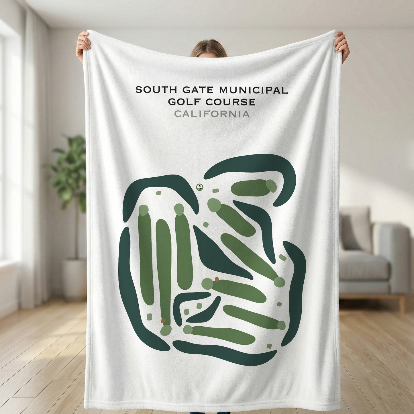 South Gate Municipal Golf Course, California - Printed Golf Courses