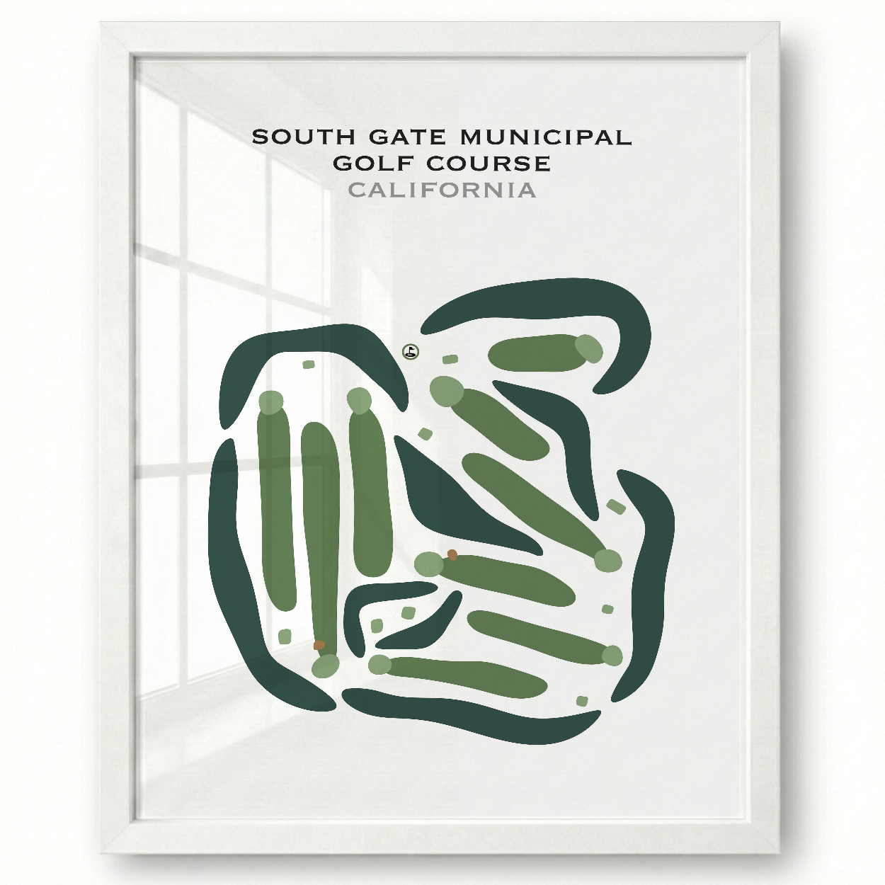 South Gate Municipal Golf Course, California - Printed Golf Courses