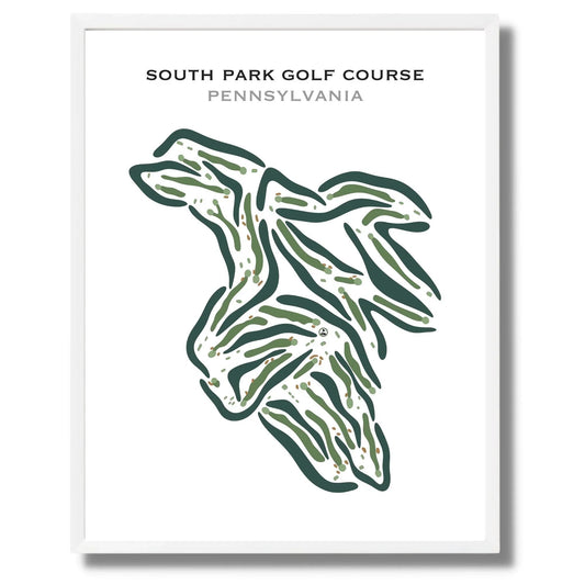 South Park Golf Course, Pennsylvania - Printed Golf Courses