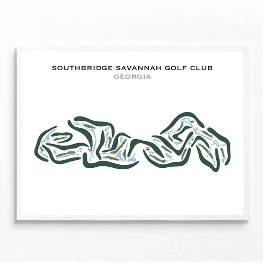 Southbridge Savannah Golf Club, Georgia - Printed Golf Courses