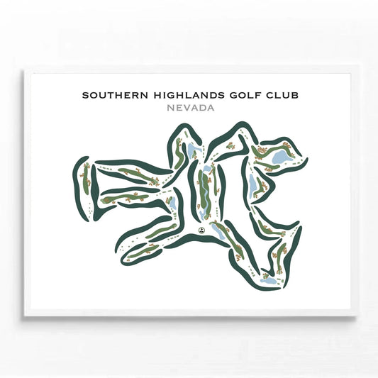 Southern Highlands Golf Club, Nevada - Printed Golf Courses