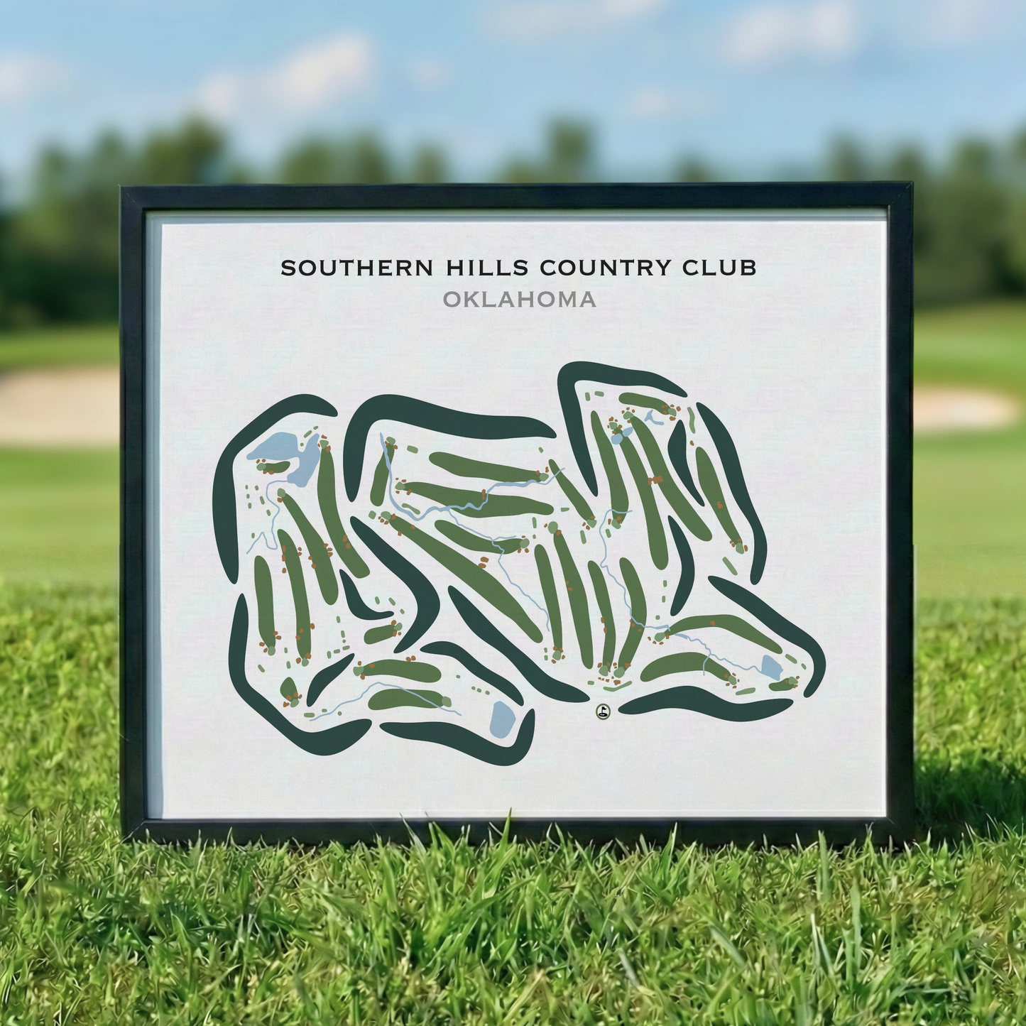 Southern Hills Country Club, Oklahoma - Printed Golf Courses