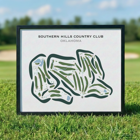 Southern Hills Country Club, Oklahoma - Printed Golf Courses