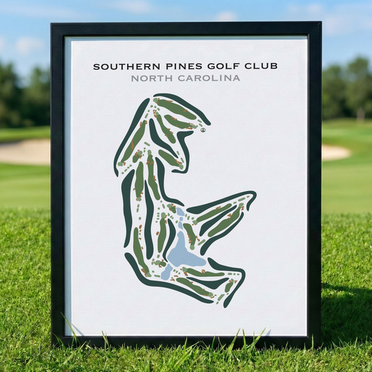 Southern Pines Golf Club, North Carolina - Printed Golf Course