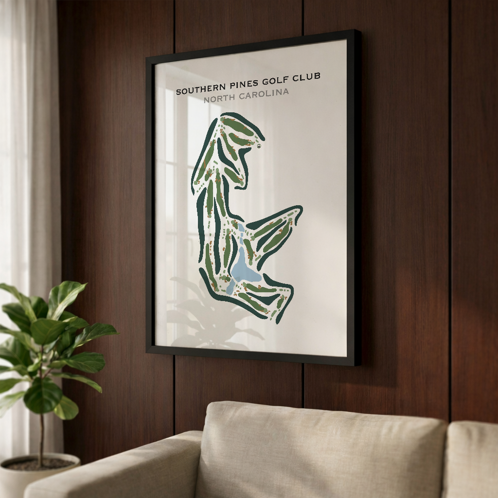 Southern Pines Golf Club, North Carolina - Printed Golf Course