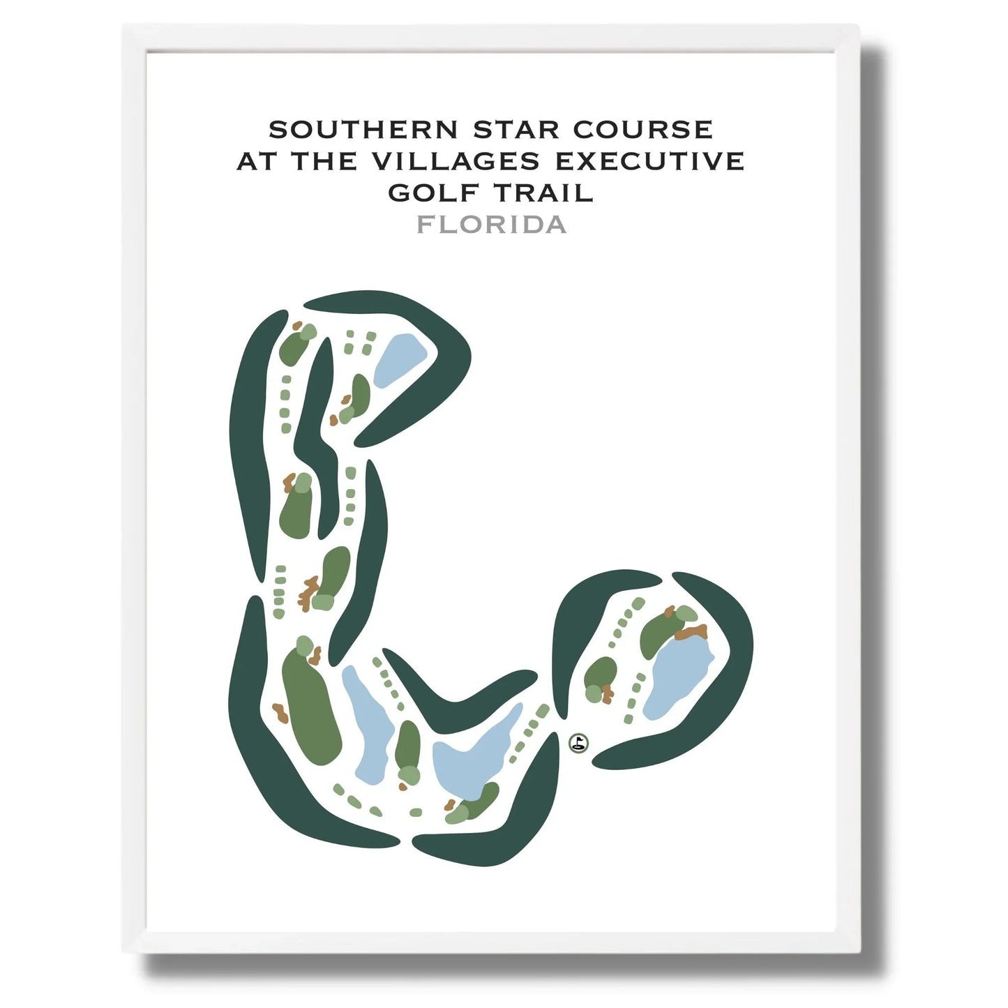 Southern Star Course at The Villages Executive Golf Trail, Florida - Printed Golf Courses