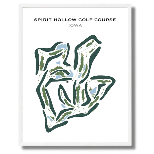Spirit Hollow Golf Course, Iowa - Printed Golf Course