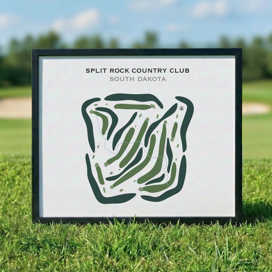 Split Rock Country Club, South Dakota - Printed Golf Courses