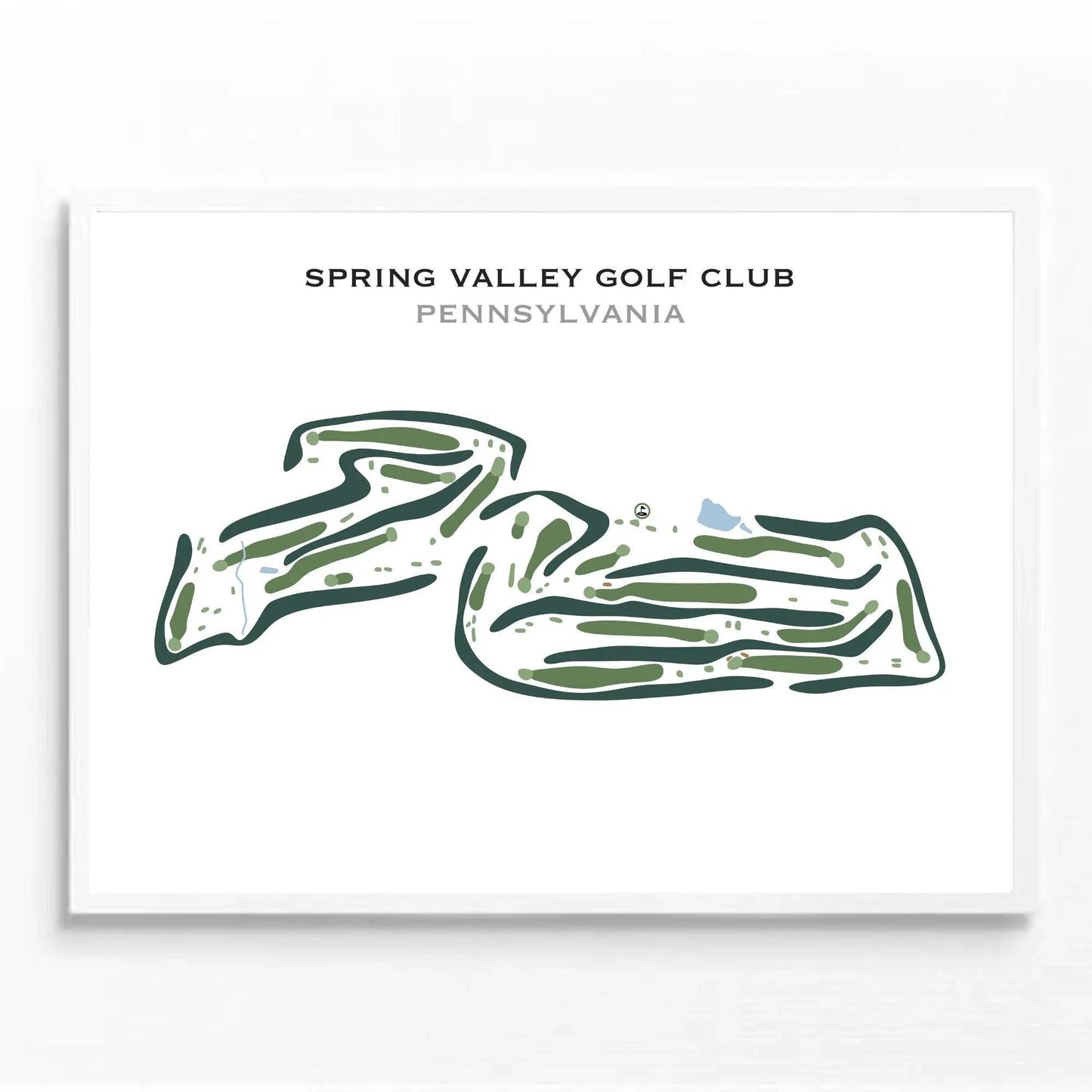 Spring Valley Golf Club, Pennsylvania - Printed Golf Course