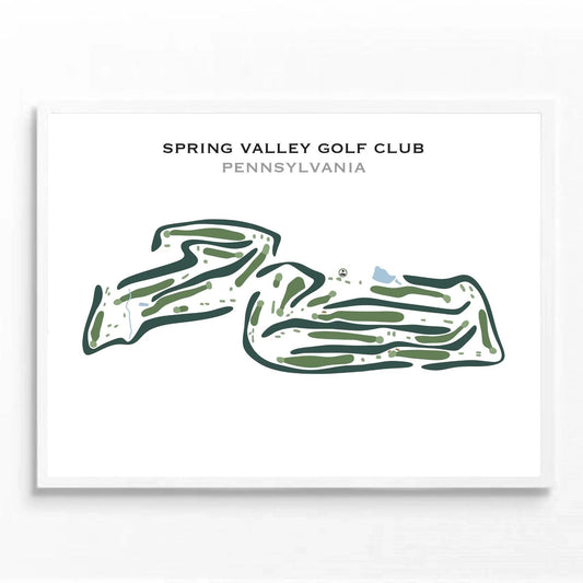 Spring Valley Golf Club, Pennsylvania - Printed Golf Course