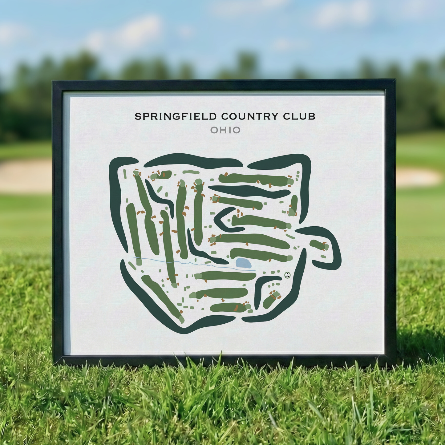 Springfield Country Club, Ohio - Printed Golf Courses