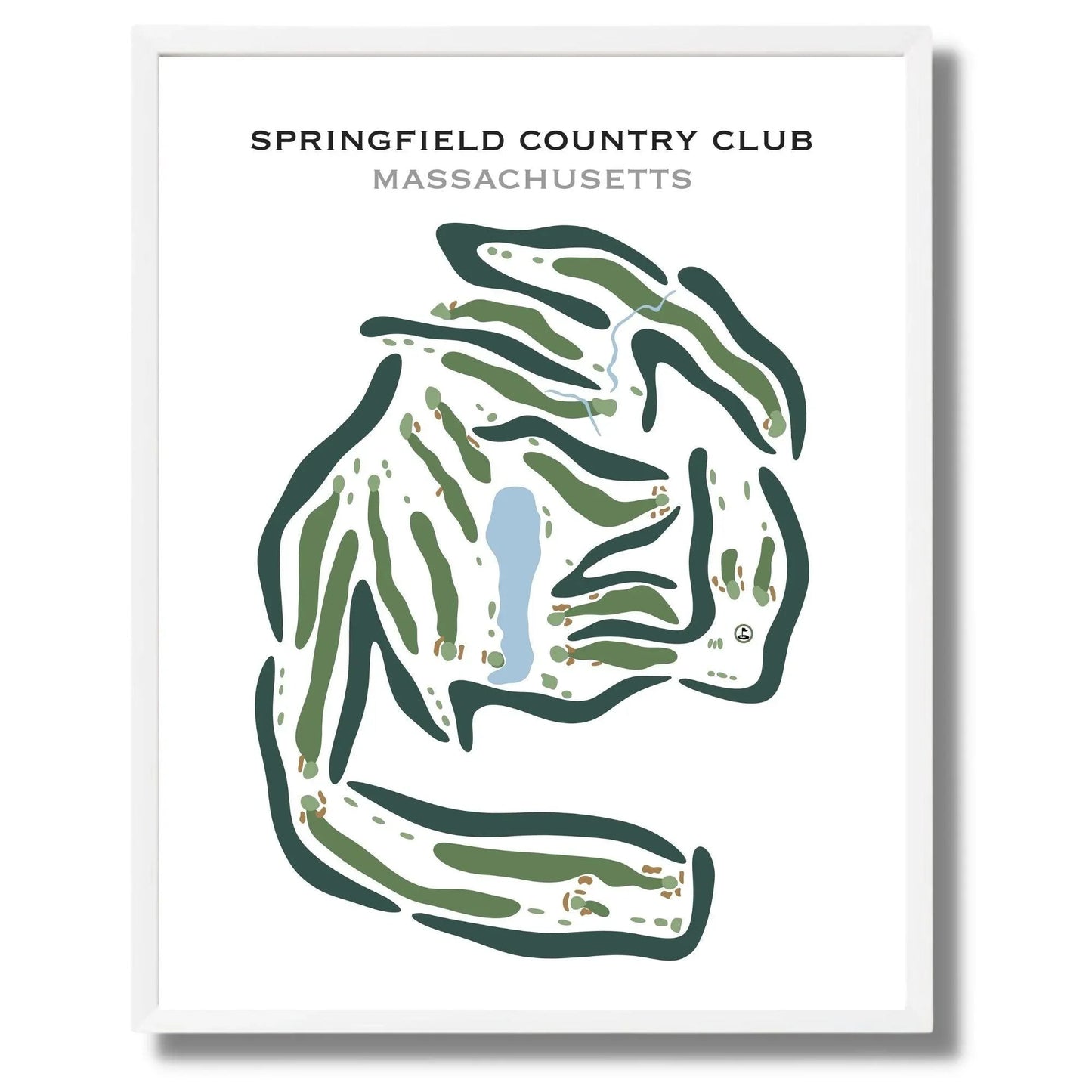 Springfield Country Club, Massachusetts - Printed Golf Courses