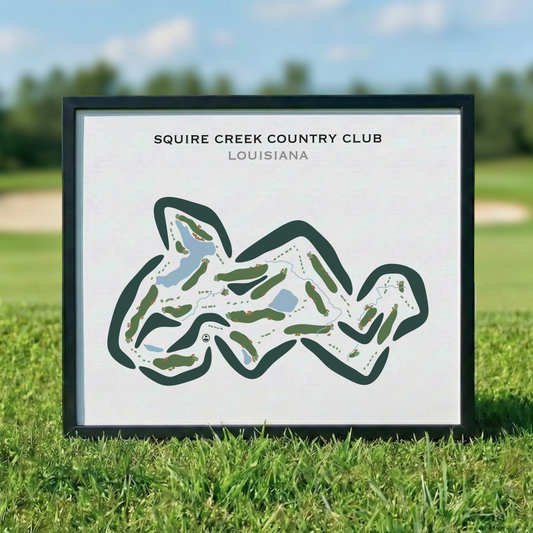 Squire Creek Country Club, Louisiana - Printed Golf Courses