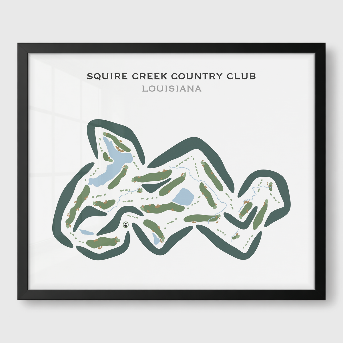 Squire Creek Country Club, Louisiana - Printed Golf Courses